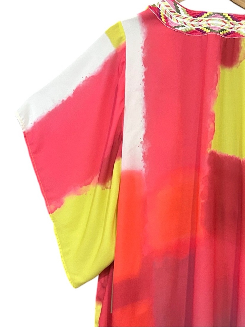 Sharon Young Summer In Bloom Abstract Print Kimono Size S/M - Picture 11 of 11